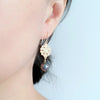 Earrings ELLY - white Topaz (E460)