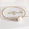 Bangle UNAHI - white Edison pearl (B429)