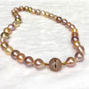 Necklace JACQUELINE - Edison pearls strand necklace - multicolor (N353)