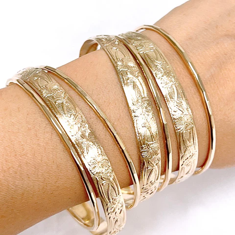 ATHENA bangles set - 8mm heirloom bangles (B550)