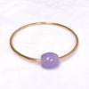 Bangle KEIKE - lavender jade bead  (B551)