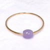 Bangle KEIKE - lavender jade bead  (B551)