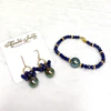 Earrings KIRA - sapphire (E562)