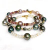 Bracelet ERIS - Tahitian pearls & moonstone (B513)