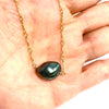 Necklace KIRI - large keshi Tahitian pearl ( N343)