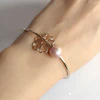 Cherry Blossom bangle- pink pearl (B354)