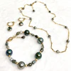 Bracelet ERIS - keshi & round Tahitian pearl (B506)