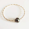 Bangle UNAHI - tahitian pearl (B420)