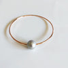 Bangle Mika - Silver pearl  (B113)