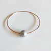 Bangle Mika - Silver pearl  (B113)