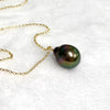 Baroque Tahitian pearl necklace