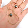 Earrings NOVIE - Tahitian pearls (E621)