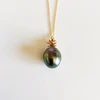 Pineapple tahitian pearl necklace (N302)