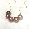 Necklace AURA - purple ombré (N365)