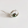 Eternity ring necklace - tahitian pearl (N299)