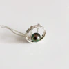 Eternity ring necklace - tahitian pearl (N299)