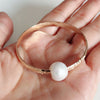 Bangle GIGI- white fresh water pearl (B409)