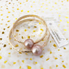 Bangle GIGI - pink Edison pearl (B408)