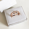Clara rings (3 rings set) - rose gold (R193)