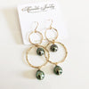 Earrings ANELA - tahitian pearls (E539)
