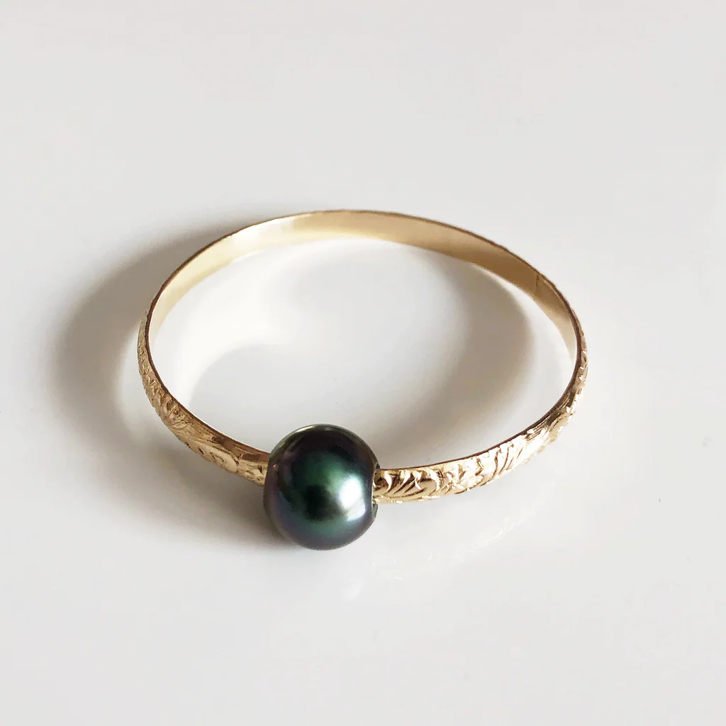 Bangle GIGI - Tahitian pearl (B312)