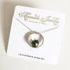 Eternity ring necklace - tahitian pearl (N299)