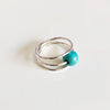 Ring LOELA - Howlite turquoise (R192)